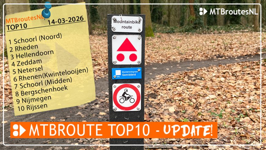 MTBroute TOP10 bijgewerkt 14-03-2026