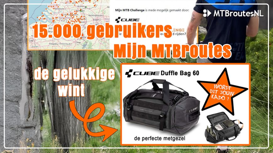 Mijn MTBroutes bereikt 15.000ste gebruiker